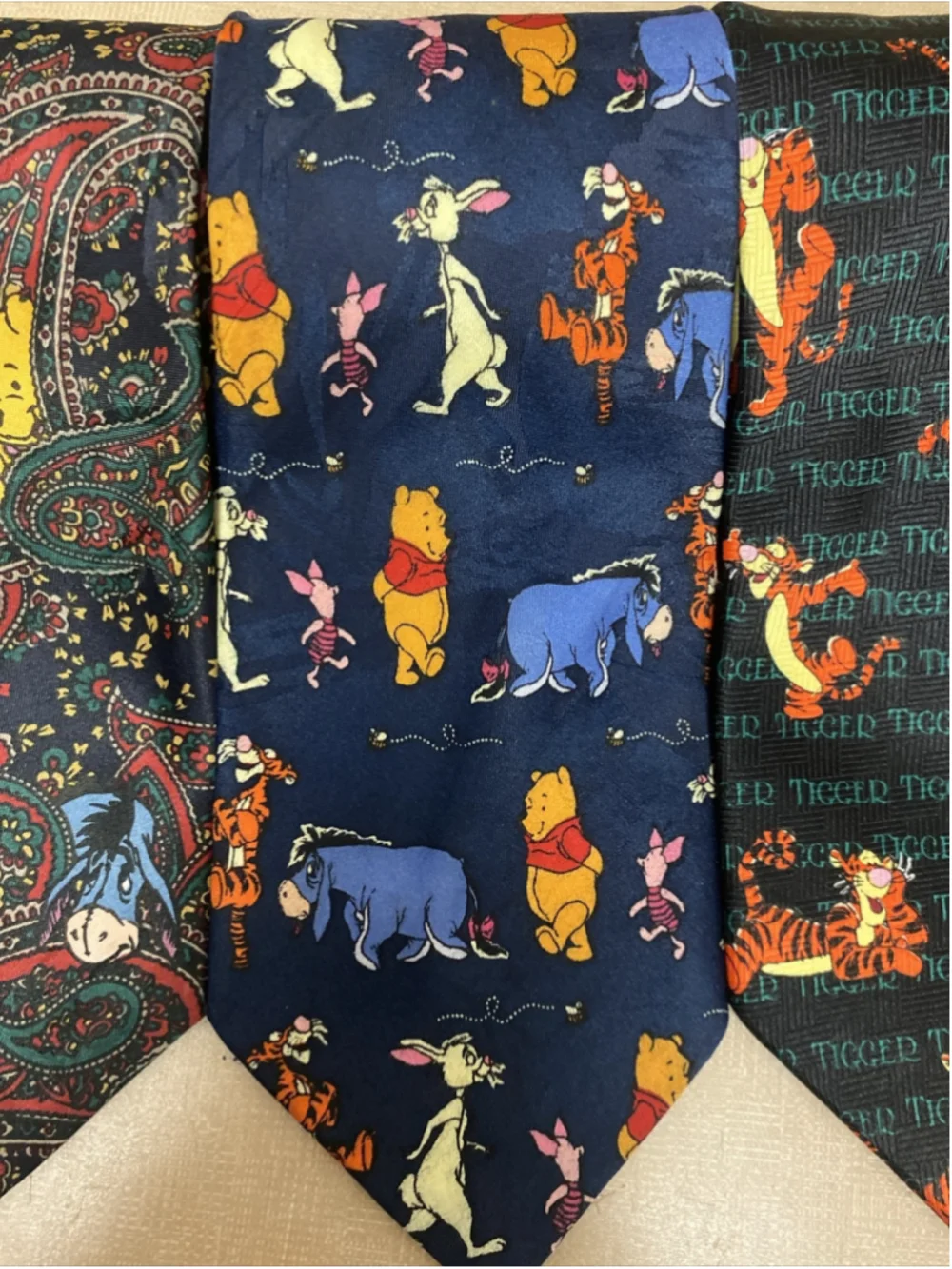 Lot Of 4 Winnie The Pooh Men's Neck Ties
